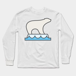 Polar Bear Environment Icon Long Sleeve T-Shirt